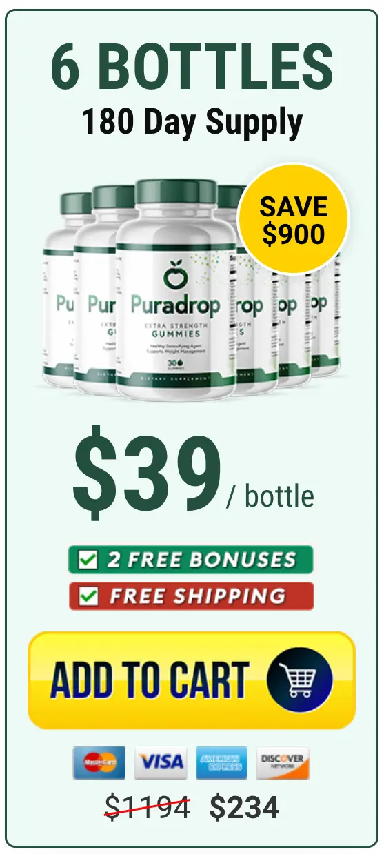 Puradrop Gummies - 6 Bottles